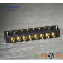 Single Row 8pin Bending Spring Loaded Pogo Pin Connector